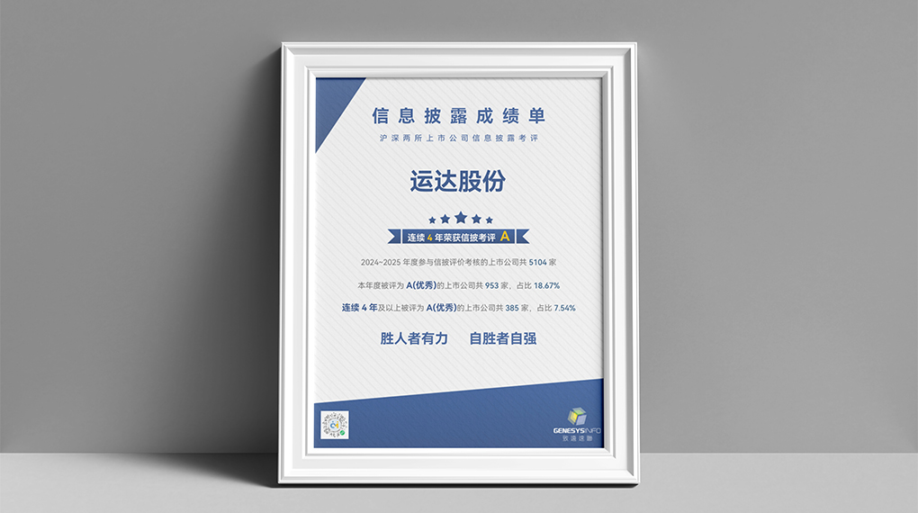 威廉希尔williamhill连续4年荣获上市公司信息披露最高评级&ldquo;A&rdquo;级